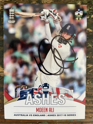 $4.25 • Buy Moeen Ali Signed 2017 Tap N Play Ashes Test Series England Cricket