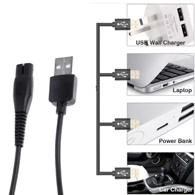 A00390 5V Electric Shaver USB Plug Charger Cable For Shavers RQ310/311/312/32 Sp • £4.38