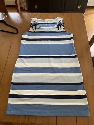 Michael Kors Blue Striped Sleeveless Shift Dress Size Medium NEW WITH TAGS • $30