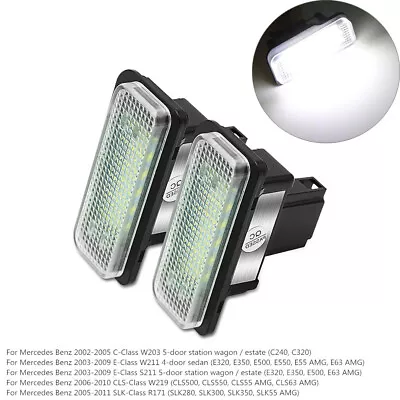 White 18SMD Car LED License Plate Light For Mercedes-Benz W203 W211 W219 R171  • $13.44