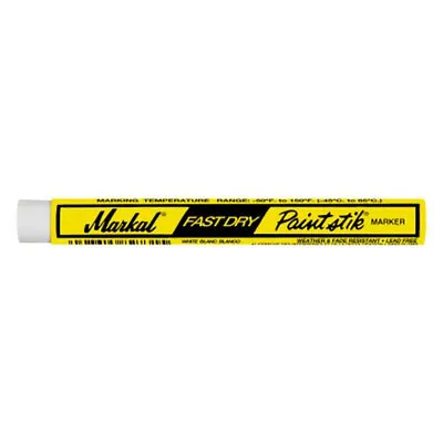 Markal 82730 Fast Dry Paintstik Solid Paint Marker 3/8 In X 4.75 In L White • $10