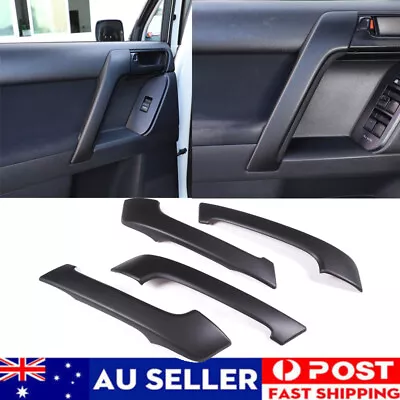 Matte Black Inner Door Handle Cover Trim For Toyota Land Cruiser Prado FJ150 4PC • $62.99