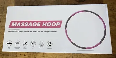 2.5 Lb Collapsible Weighted Padded Massage HULA HOOP Fitness Exercise NIB • $12