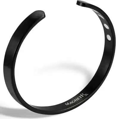 Men’s Magnetic Bracelet Cuff (Brushed Black) • $32.95