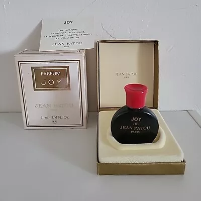 Vintage Parfum Joy De Jean Patou Paris Ref. 1103 0.25 Oz / New In Worn Box  • $29.99