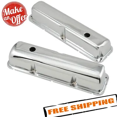 $88.62 • Buy Mr. Gasket 9412 Chrome Valve Covers With Baffle For 1958-1976 Ford 332-428 FE