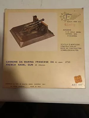 Mantua 807 French Marine Cannon - All Wood & Metal Kit 1:17 Scale Kit • $75