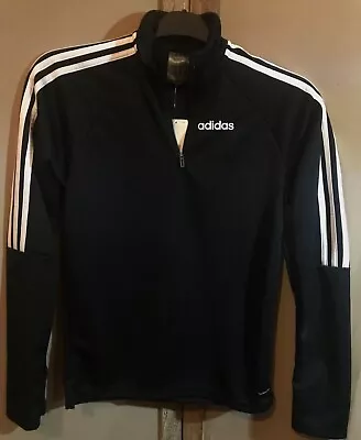 Adidas Long Sleeve 1/4 Zip Sports Top - Climalite - XS New With Tags • £9.50