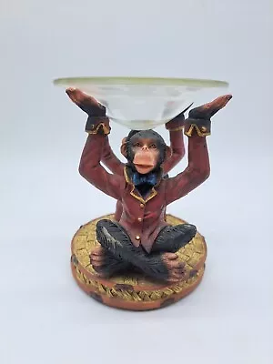 Resin And Glass Monkey Butler Decorative Dish. • $22.99