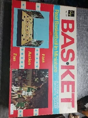 Vintage 1973 Cadaco Basketball Bas Ket Board Game No. 165 Missing Ball • $19.99