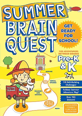 Summer Brain Quest: Between Grades Pre-K & K By Workman Publishing Heos Bridg • $3.79