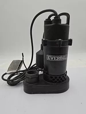 Everbilt HDSP25W 1/4 HP Submersible Alum Sump Pump 34 GPM W/ Tethered Switch • $40.49