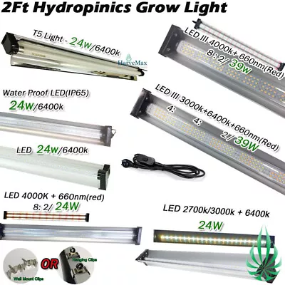 All In 1 LED Grow Lights T5 Fluo Indoor Microgreen Plants Full Spectrum Bar Lamp • $55