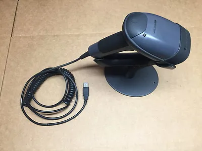 Metrologic MS1690 USB 2D Barcode Scanner QR Code PDF417 +6ft COILED Cable +STAND • $45.43
