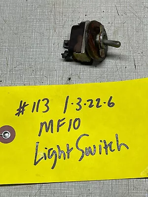 Massey Ferguson MF-10 Tractor Light Switch Tested And Works • $12.89