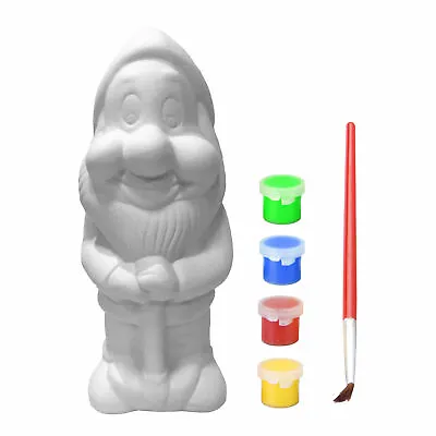 Paint Your Own Gnome - Dolomite Acrylic Paint - Garden Outdoor -  21.1cm • £14.99