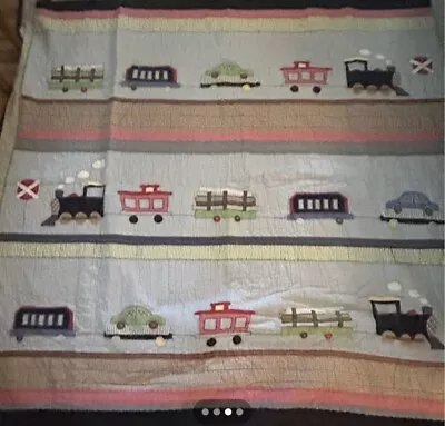 Pottery Barn Full/Queen Ryder Train Quilt Set With Sheets • $60