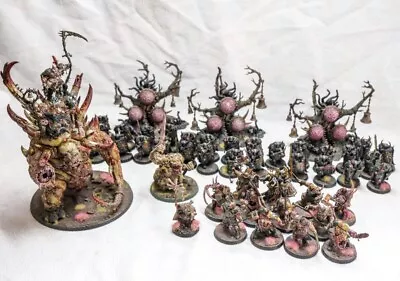 A Well Painted Warhammer Age Of Sigmar Maggotkin Of Nurgle Army • £255