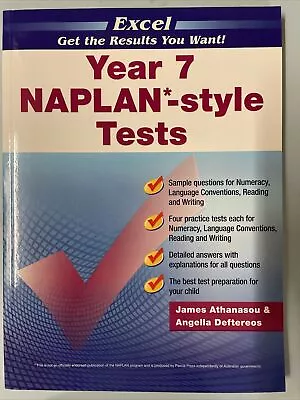 Excel NAPLAN*-style Tests Year 7 By Athansou *Brand NEW* Free Delivery AU • $24