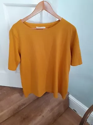 SEASALT Poisson Top Mustard Yellow Size 20 • £8