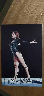 Nadia Comaneci Autographed Budget Post Card 1994 Gymnastics First Perfect 10 • $39.99