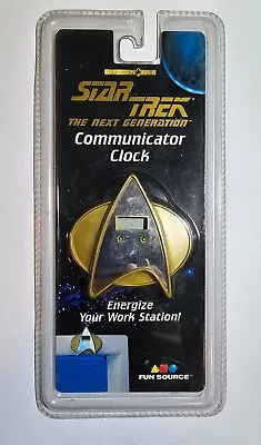 Star Trek Communicator Clock The Next Generation NIP NOS 1997 • $20