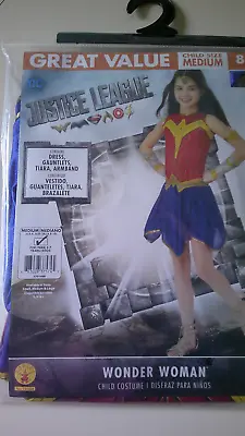 JUSTICE LEAGUE WONDER WOMAN Kids Costume Size MEDIUM 8-10 • $9.99