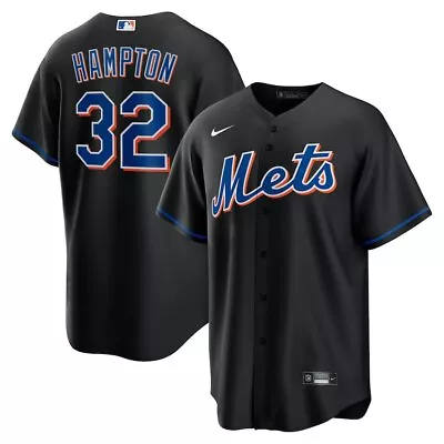 New York Mets Mike Hampton #32 Nike Black Alternate Official MLB Player Jersey • $249.99