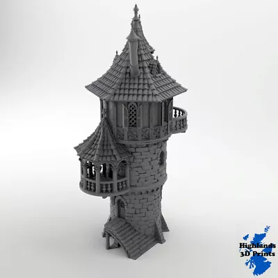 Wizard Tower Scatter Terrain Tabletop Gaming DnD  3DPrint 32/28/20/15/10mm • £28.04