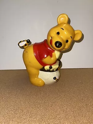 Vintage 1982 Wind Up Winnie The Pooh Bear Musical Crib Rail Runner • $19.99