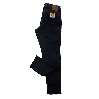 Abercrombie & Fitch Athletic Slim Distress Wash Denim Jeans 36x32 Black $80 NWT • $44.99