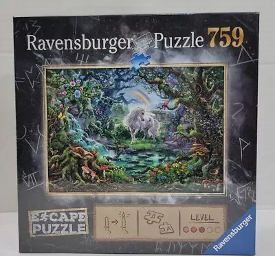 Ravensburger 15030 Escape The Room Unicorn 759 Piece Jigsaw Puzzle. New • $10.39