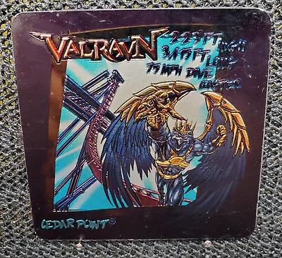 Cedar Point Magnet Valravn Mascot And Ride Stats Roller Coaster • $7.99