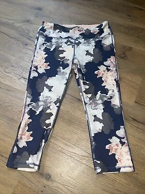 Marika Sport Size Large Floral Yoga Athletic Pants Cropped • $0.99