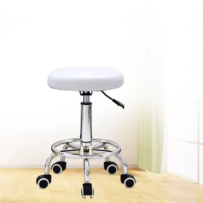 Salon Bar Stool Rolling Swivel Chair Adjustable Hydraulic Stool With 5 Wheels Us • $36