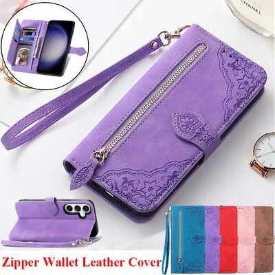 For Samsung S23 FE S22 Ultra S21+ S20 Plus Leather Wallet Card Case Flip Cover • $13.99