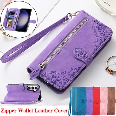 For Samsung S23 FE S24 Ultra S21+ S20 Plus Leather Wallet Card Case Flip Cover • $14.89