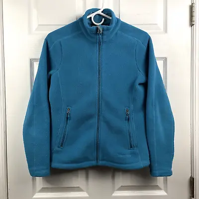 Marmot Polartec Womens Full Zip Long Sleeve Fleece Jacket Blue Turquoise Size S • $13.99