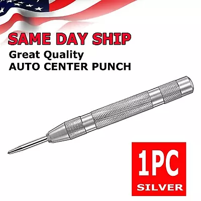 Automatic CENTER PUNCH Tool Adjustable Spring Loaded Super Strong Metal Drill  • $4.75