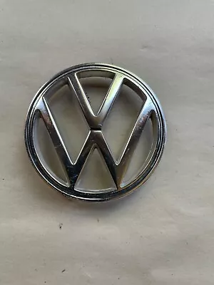 Vintage VW Bug Beetle Hood Logo Emblem Badge 113853601B 3 Prong 3 1/4”.  PUC • $28