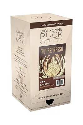 Wolfgang Puck Coffee Espresso 9.5 Gram Soft Pods 18 Count (Pack Of 6) • $53.99