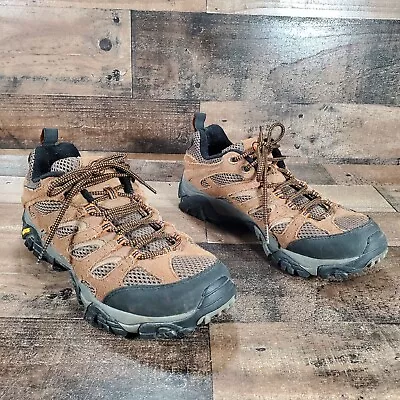 Merrell Moab Ventilator Earth Men's 1 Brown Vibram Continuum Hiking Shoes J87729 • $38