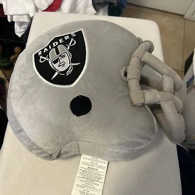 Oakland Raiders 12  Plush Helmet Pillow W/ Face Mask Northwest Company Brand • $19.99