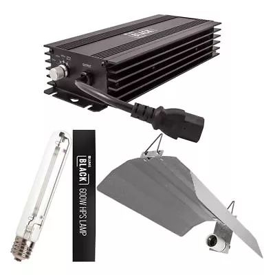 £74.98 • Buy Lumii Black Digital Kit 600w Grow Light Hydroponic Lamp Ballast Reflector