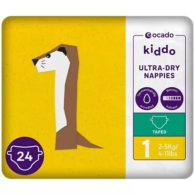 Kiddo Ultra-Dry Nappies Size 1 (2-5kg) - 3 Pack • £9.99