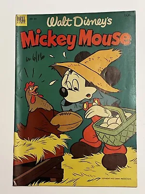 Walt Disney’s Mickey Mouse #32 (Dell 1953) Golden Age Comic • $5