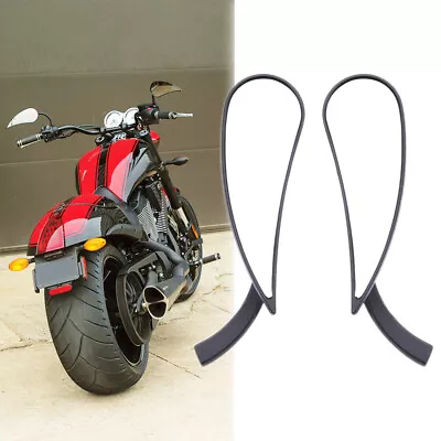 Black Motorcycle Teardrop Rearview Mirror Custom For Victory Vegas 8-Ball/Hammer • $29.11