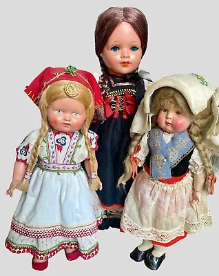 Lot Of Gorgeous Celluloid Ethnic Dolls ~ Turtle Mark Germany Minerva Helmet • $175