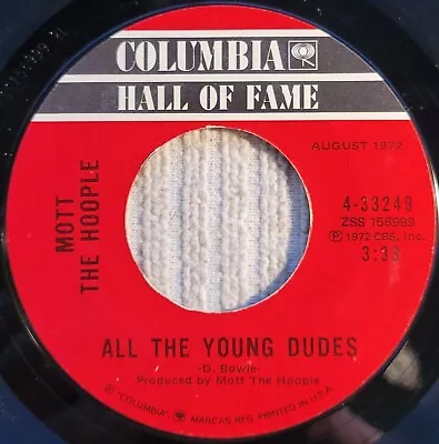 Mott The Hoople  All The Young Dudes / Honaloochie Boogie  VG+ Reissue • $10