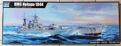 1/200 British Battleship HMS Nelson 1944 Trumpeter #03708 Factory Sealed MISB • $289.99